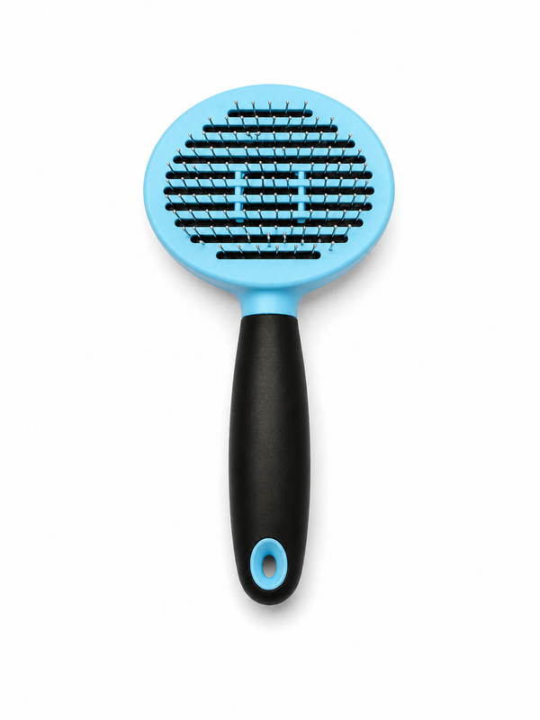 Self-Cleaning Round Pet Grooming Brush